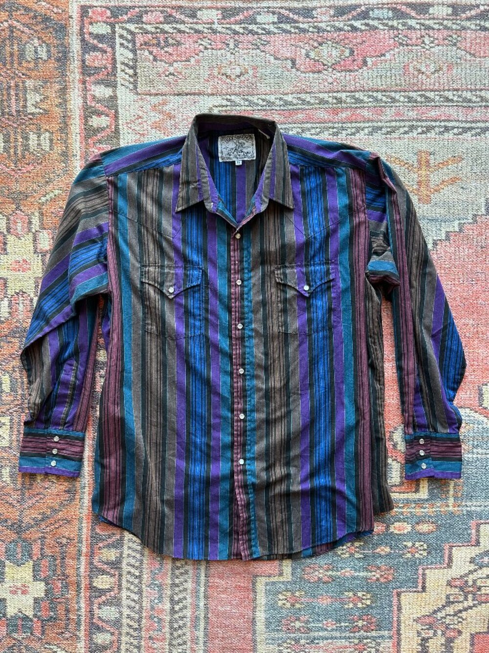 Vintage Ely Cattleman Pearl Snap Western Shirt